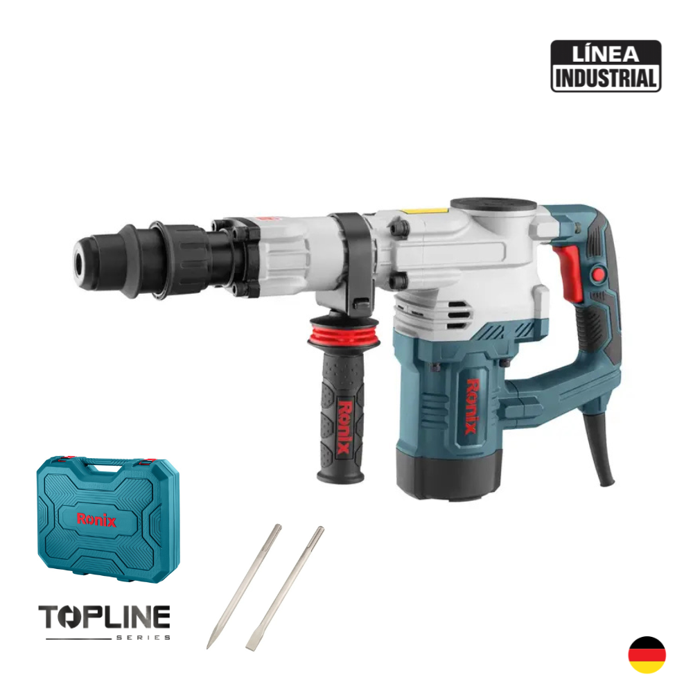 Demoledor Ronix 2800 Industrial Martillo Demoledor 1300W SDS MAX 7.5KG INDUSTRIAL RONIX 2800 TOP LINE - Imagen 1