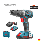 Taladro Atornillador Percutor Inalámbrico 20V 2Ah Brushless RONIX 8905K