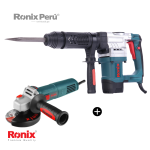 Demoledor 1050W + Amoladora 4.5" 850W Combo RONIX