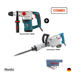 Rotomartillo 1500W + Demoledor 14KG 1600W COMBO RONIX