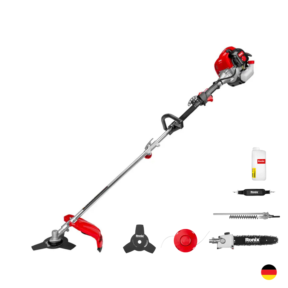 RONIX PERU SAC Equipo Multifunción Desbrozadora 1350W, Cortadora y Podadora de Cesped RONIX 4805 - Imagen 1