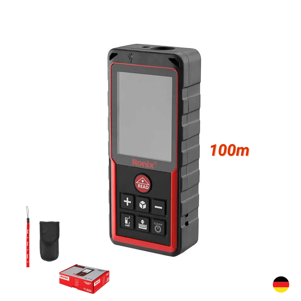 RONIX PERU SAC (21) Medidor de Distancia Laser 100 Metros RONIX RH-9353 - Imagen 1