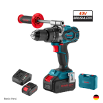 Taladro Percutor Atornillador 1/2" 40V 2Ah Inalámbrico Brushless RONIX 8905-40V Industrial