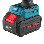 Llave de Impacto 1/2" 40V 2Ah Brushless Inalámbrico RONIX 8907-40V Industrial - Imagen 4