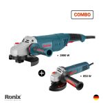 Amoladora 9" 2800W + Amoladora 4.5" 850W Combo RONIX